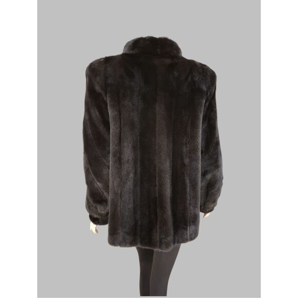 Vintage Dark Brown Mink Jacket -Medium/Large - Picture 5 of 8